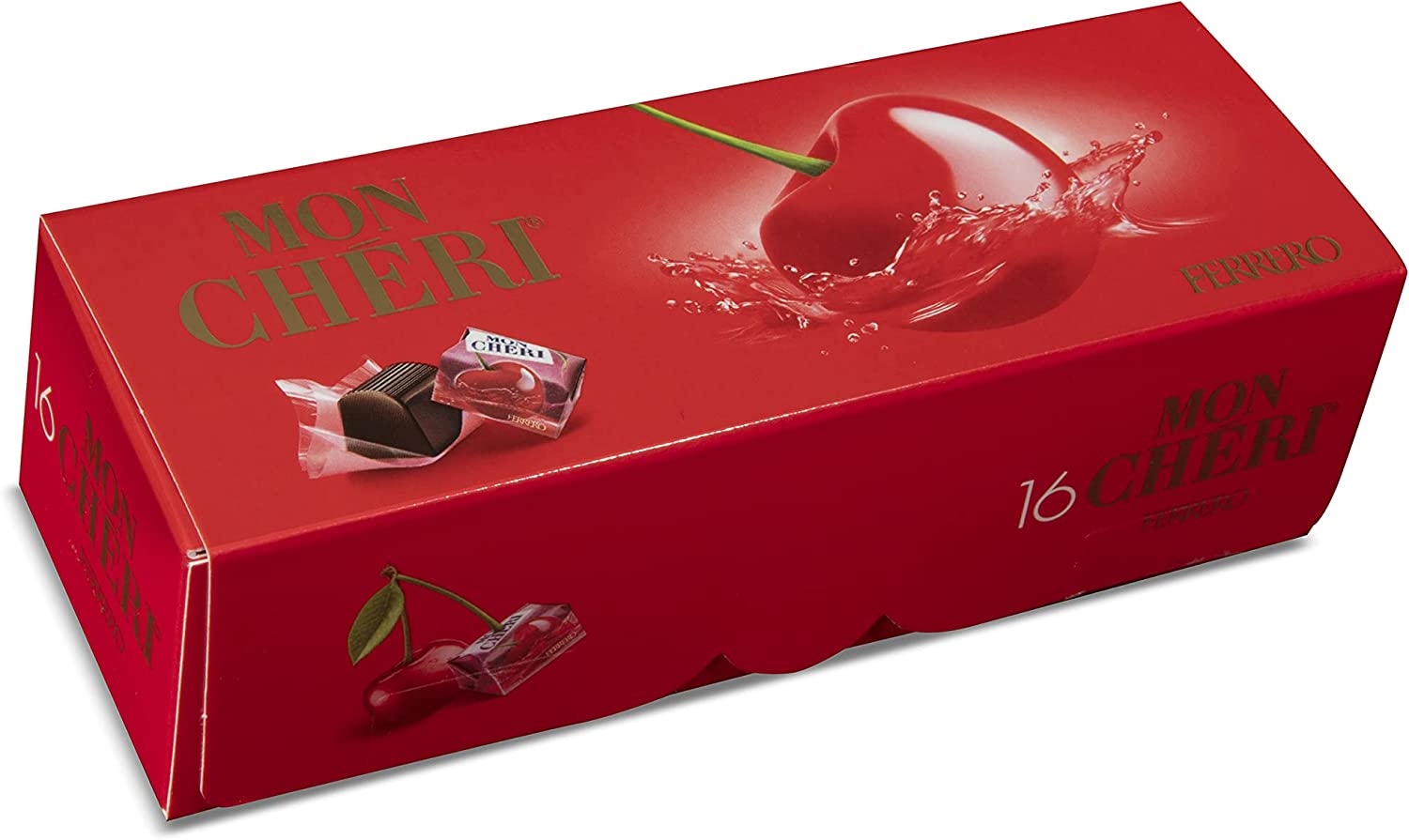 Ferrero Mon Chéri Praline di Cioccolato con Ciliegia e Liquore, 168g