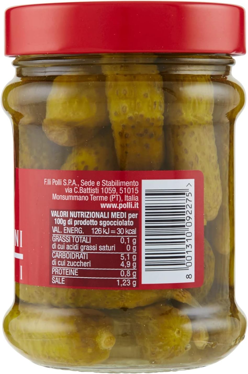 Polli Cetriolini Verdi Sottaceto - 300 g