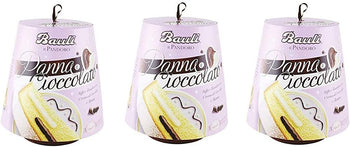Bauli Pandoro Panna & Cioccolato Soft con Crema al Cioccolato e Panna, 3 x 750g