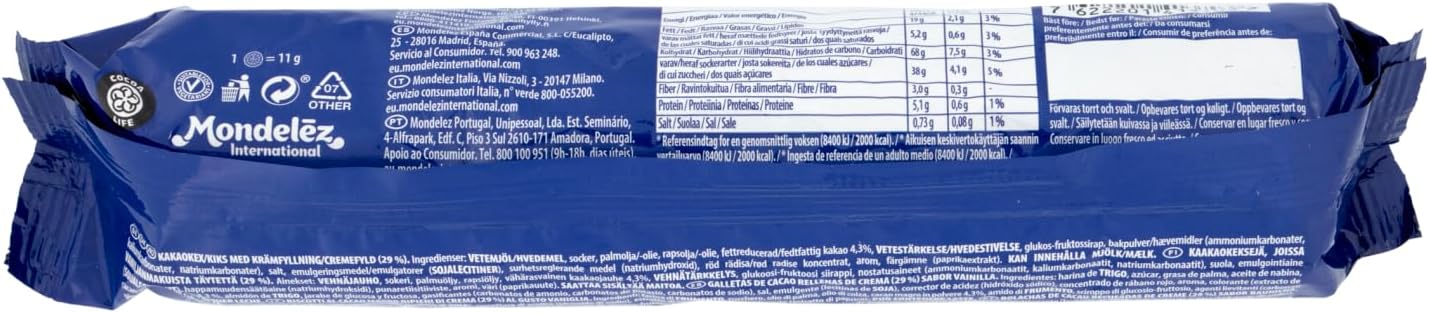 Oreo Spooky, Biscotti al Cacao Ripieni di Crema al Gusto Vaniglia, Edizione Speciale Halloween, 154g