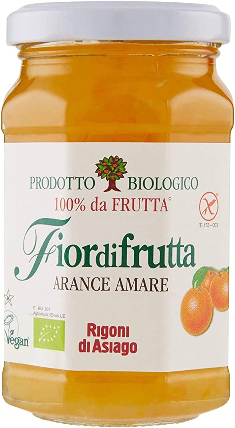 MARMELLATA RIGONI DI ASIAGO ARANCE AMARE 260gr FIORDIFRUTTA BIOLOGICO CONFETTURA