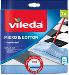 Vileda 129310 - Panno per pavimenti 3 in 1, microfibra e cotone