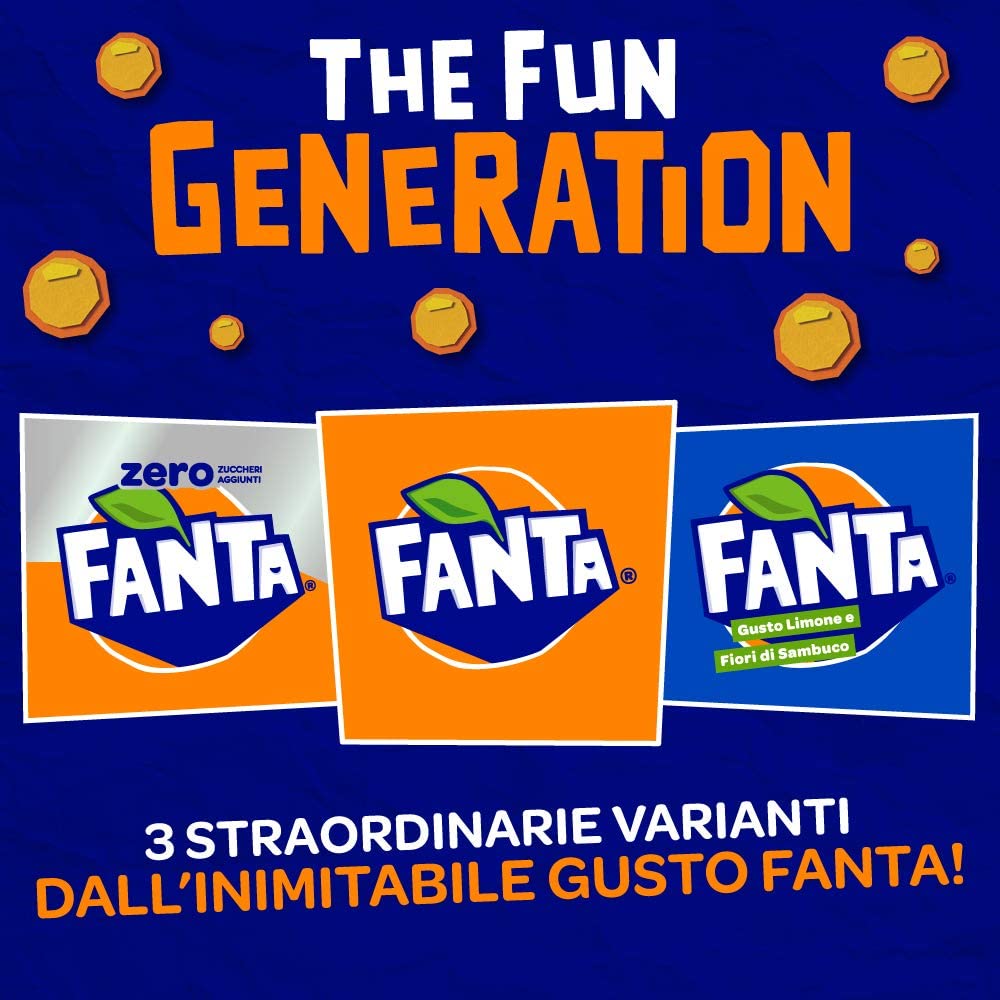 Fanta Original Gusto di Arancia – 1 Bottiglia da 1.5 L, con Succo di Arance Italiane, Senza Aggiunta di Conservanti, Bottiglia PET 100% riciclabile, Gusto Rinfrescante, Bevanda Analcolica Frizzante