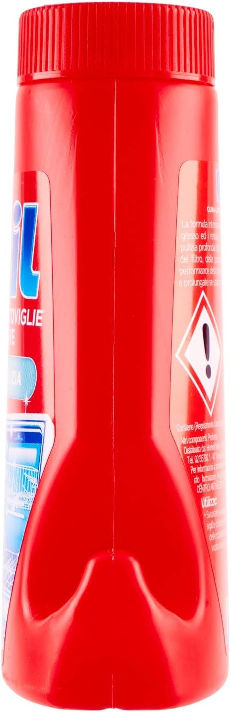 Pril Cura-Lavastoviglie Intensive, Rimuove Grasso, Cattivi Odivi e Calcare da Lavastoviglie, Confezione 4 pezzi da 250 ml