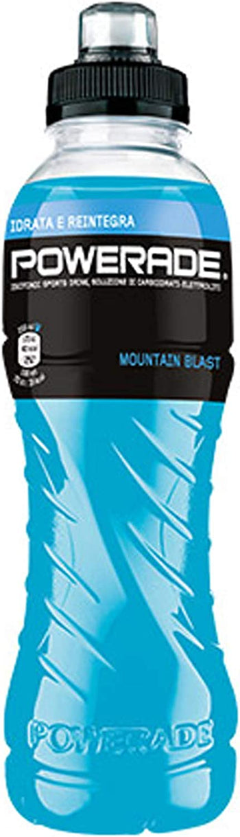 12 BOTTIGLIE POWERADE MOUNTAIN BLAST 500 ML BIBITA DRINK TAPPO FRUTTI DI BOSCO