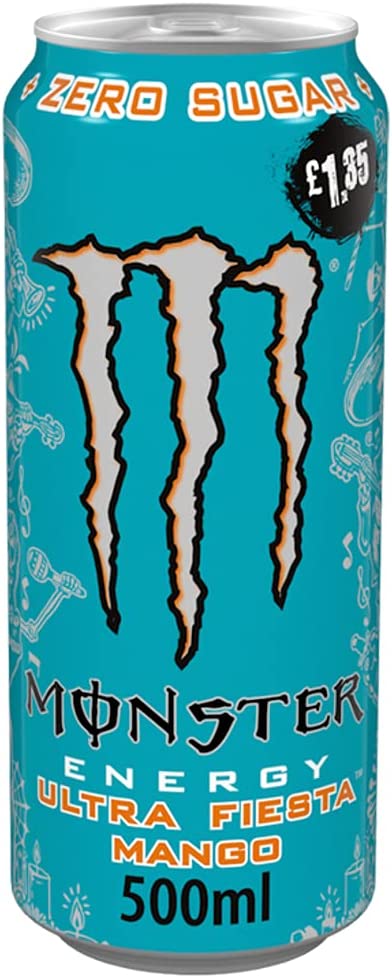 Monster Ultra Fiesta Mango Energy Drink 500ml PM £1,35