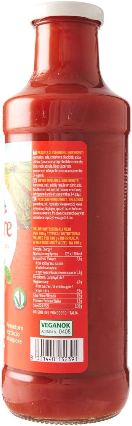 Valfrutta Passata Vellutata al Vapore, 700g