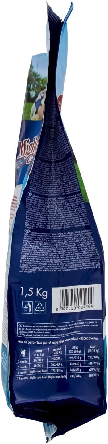 MigliorCane Junior crocchette pollo, 1500 Grammi