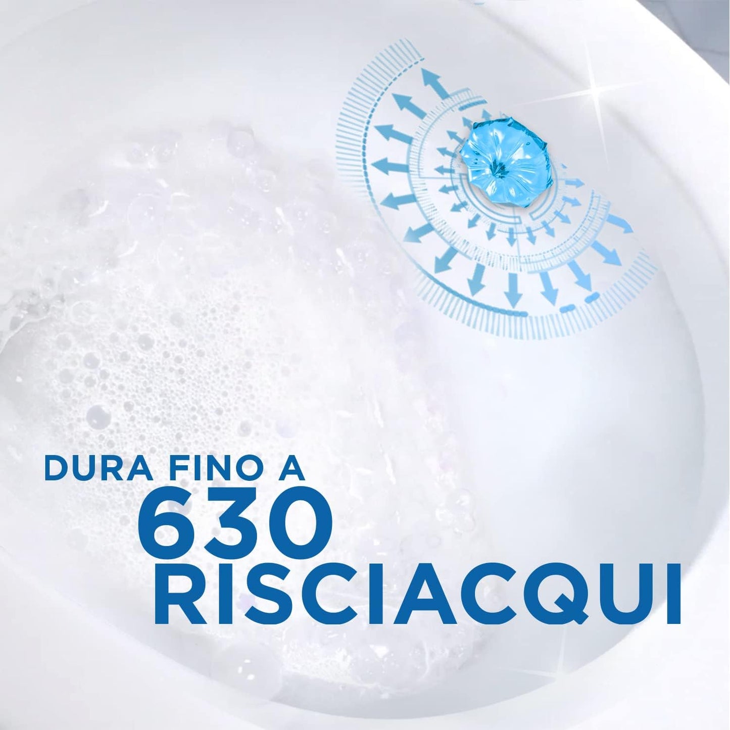 Duck Fresh Discs - Base per Dischi Gel Igienizzanti WC, Fragranza Marine - Confezione da 1 Applicatore e 6 Dischetti