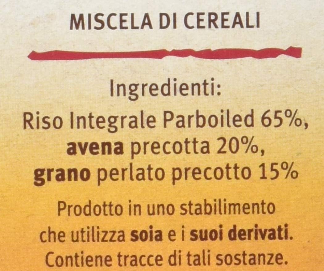 Riso Gallo 3 Cereali Riso Integrale, Avena e Grano - 400 gr