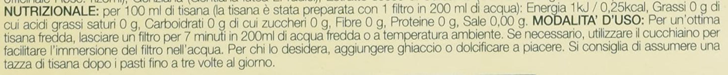 L'Angelica - Tisana a Freddo Sgonfiante Digestiva, Gusto Fragola e Limone - 2 confezioni da 15 filtri [30 filtri, 100 g]