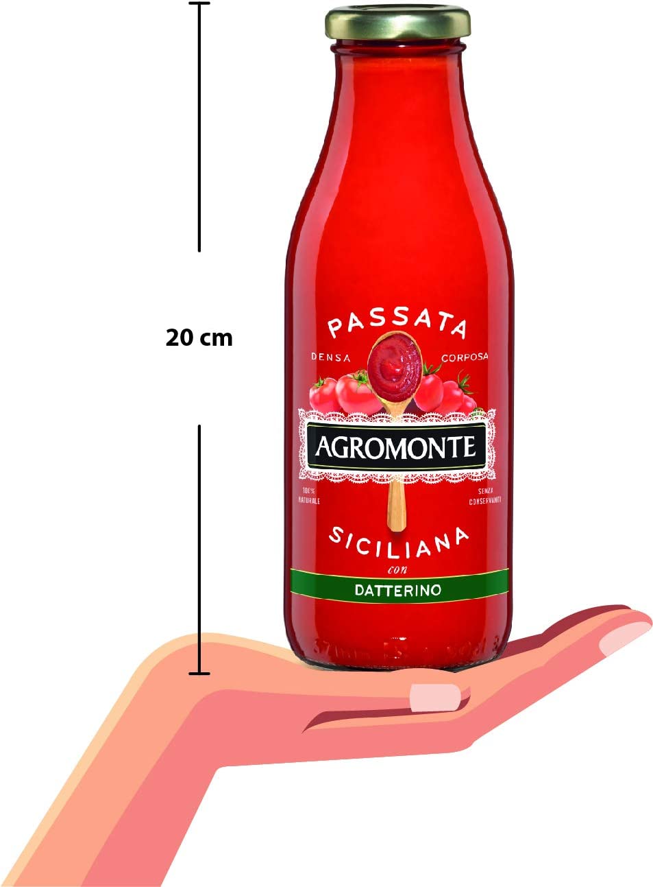 AGROMONTE Conf. 12 Passata di Pomodoro e Datterino 520gr