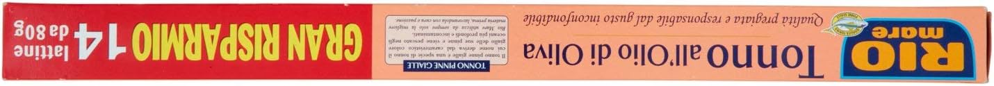 Rio Mare, Tonno All'Olio di Oliva, Qualità Pinne Gialle, 14 Lattine da 80 g