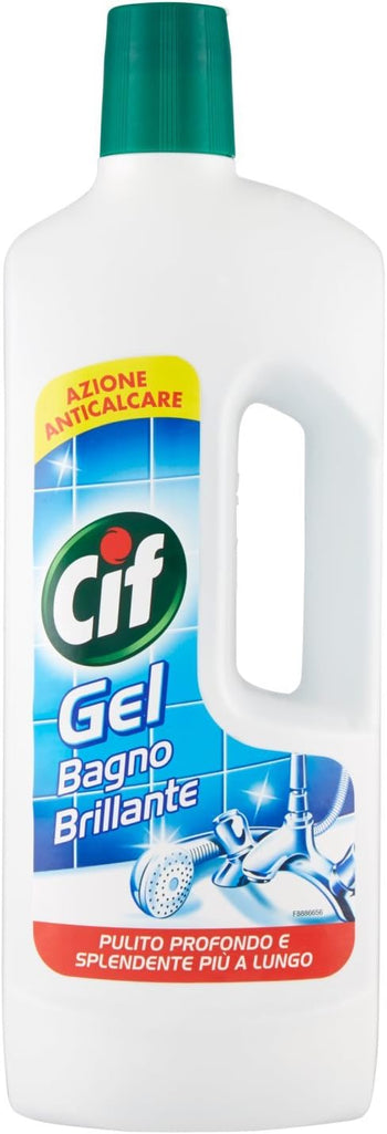 Cif - Gel Bagno Brillante, Detergente per superfici dure , 750 ml