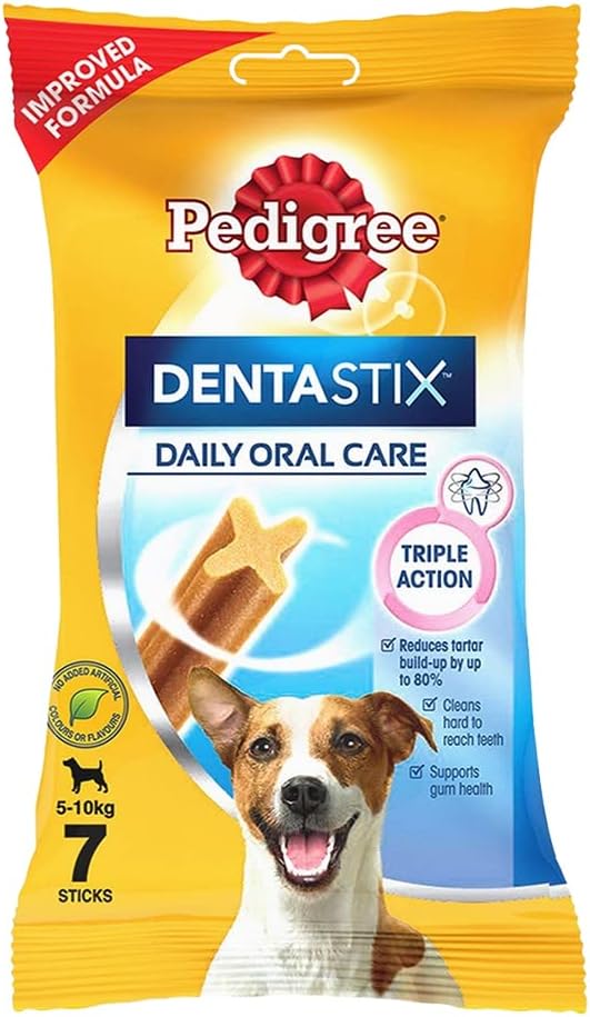 PEDIGREE DentaStix - Snack per Cani Piccoli e Piccoli (4-10 kg), 10 x 7 Pezzi