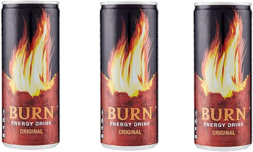 Zeus Party Set da 3 lattine Burn Original Energy Drink, 3x250ml