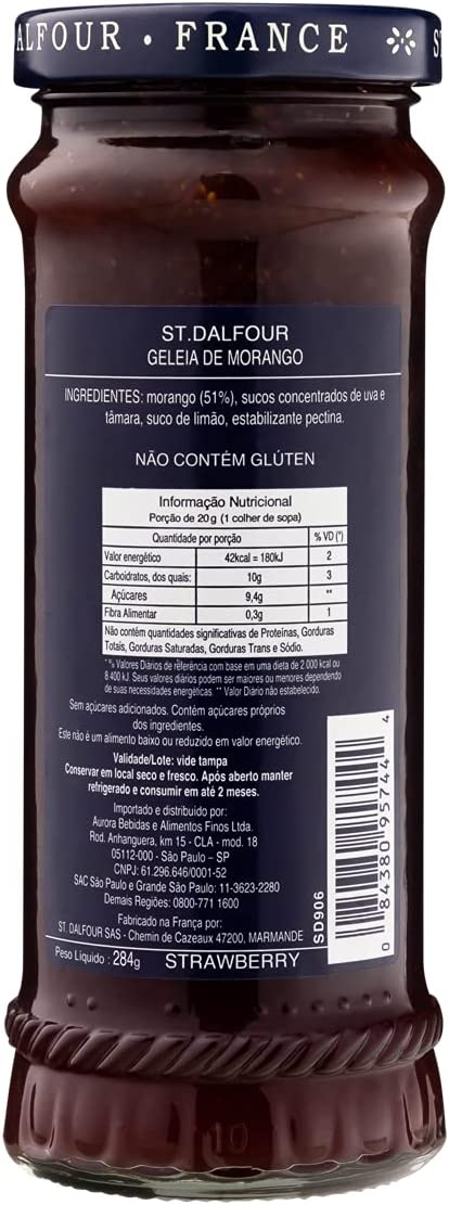 St. Dalfour -% della fragola 100naturale dell'inceppamento di diffusione della frutta - 10 Once