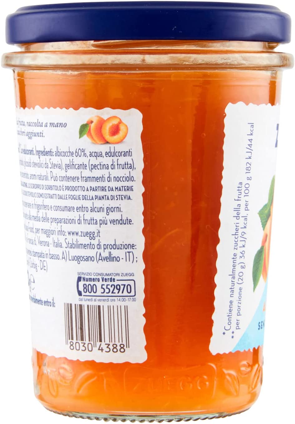 Zuegg Marmellata Albicocche, 220g