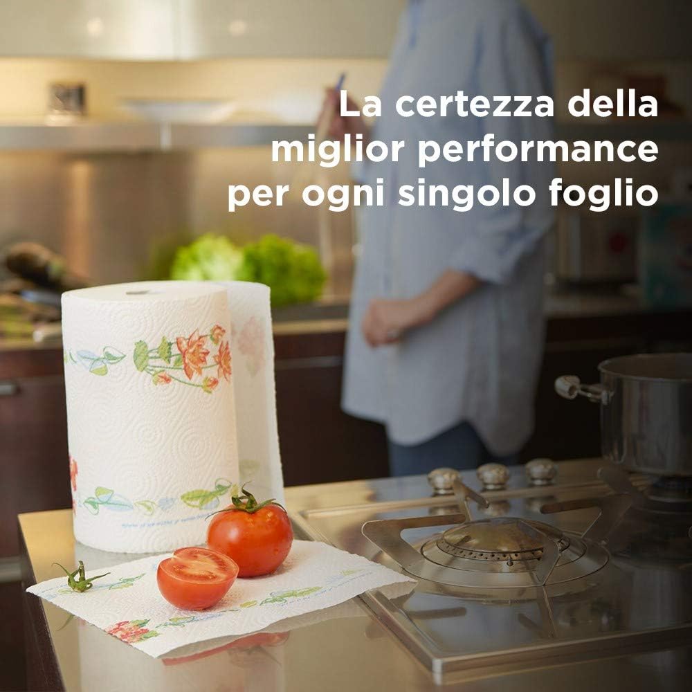 Asciugoni Regina Carta Cucina | Confezione da 2 Rotoli a 2 veli | 85 strappi per rotolo* | Maxi Fogli più Grandi e più Assorbenti | Carta 100% certificata FSC®