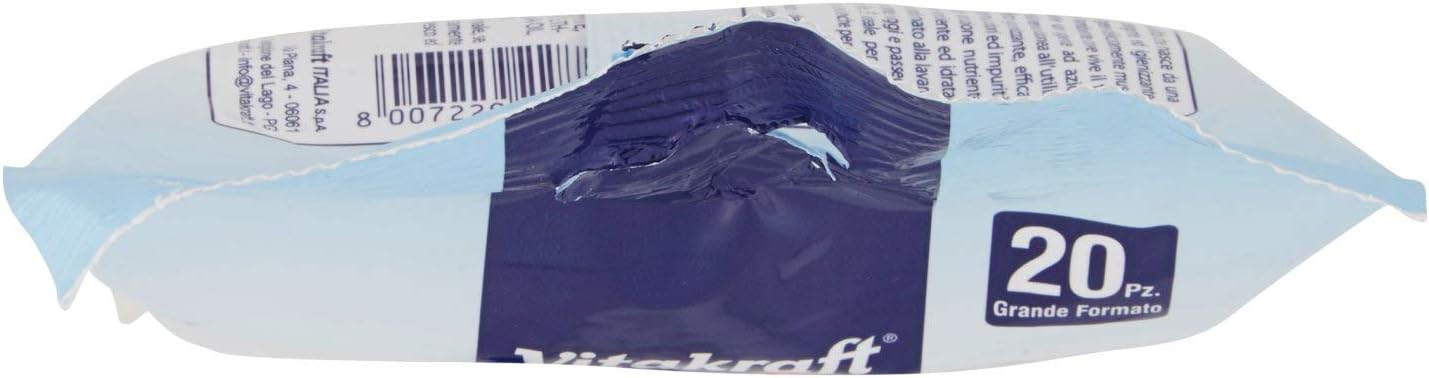 Vitakraft Salviette Milleusi con Antibatterico, 20 Salviette