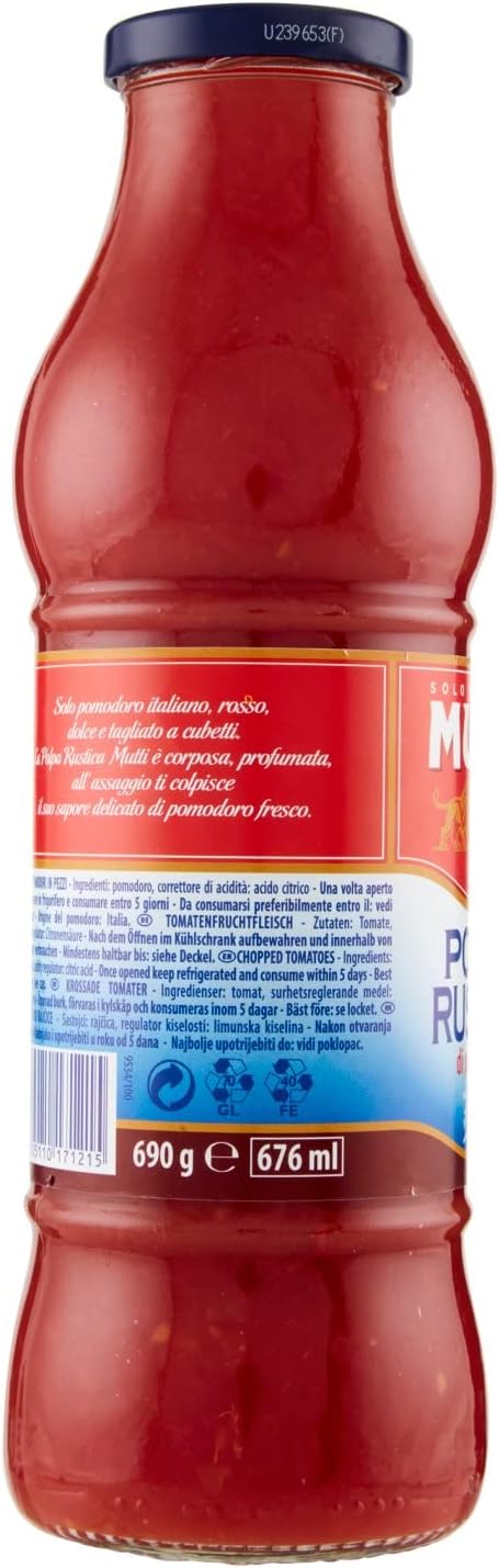 Mutti Polpa a Pezzi di Pomodoro, 690g