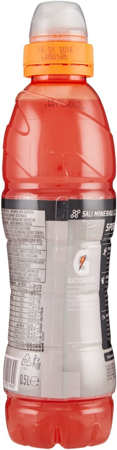 Gatorade Bevanda per Sportivi al Gusto di Arancia Rossa, 500ml