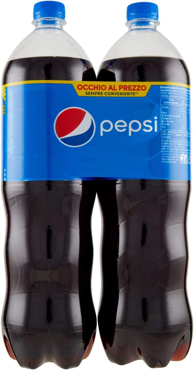 Pepsi - Bevanda Analcolica, senza conservanti aggiunti - 1.5L (Confezione da 2)