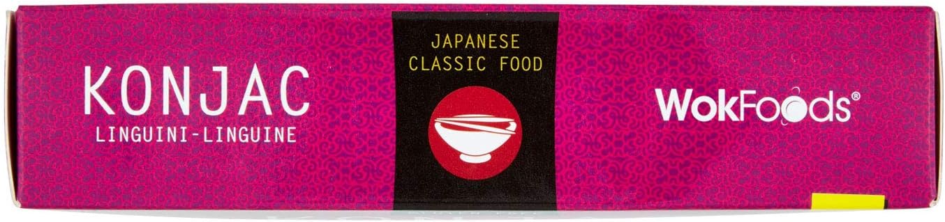 WokFoods Linguini Konjac Japanese Classic Food Gluten Free / Preparato Alimentare con Farina di Konjac Classico Cibo Giapponese - 2 x 200 Gram