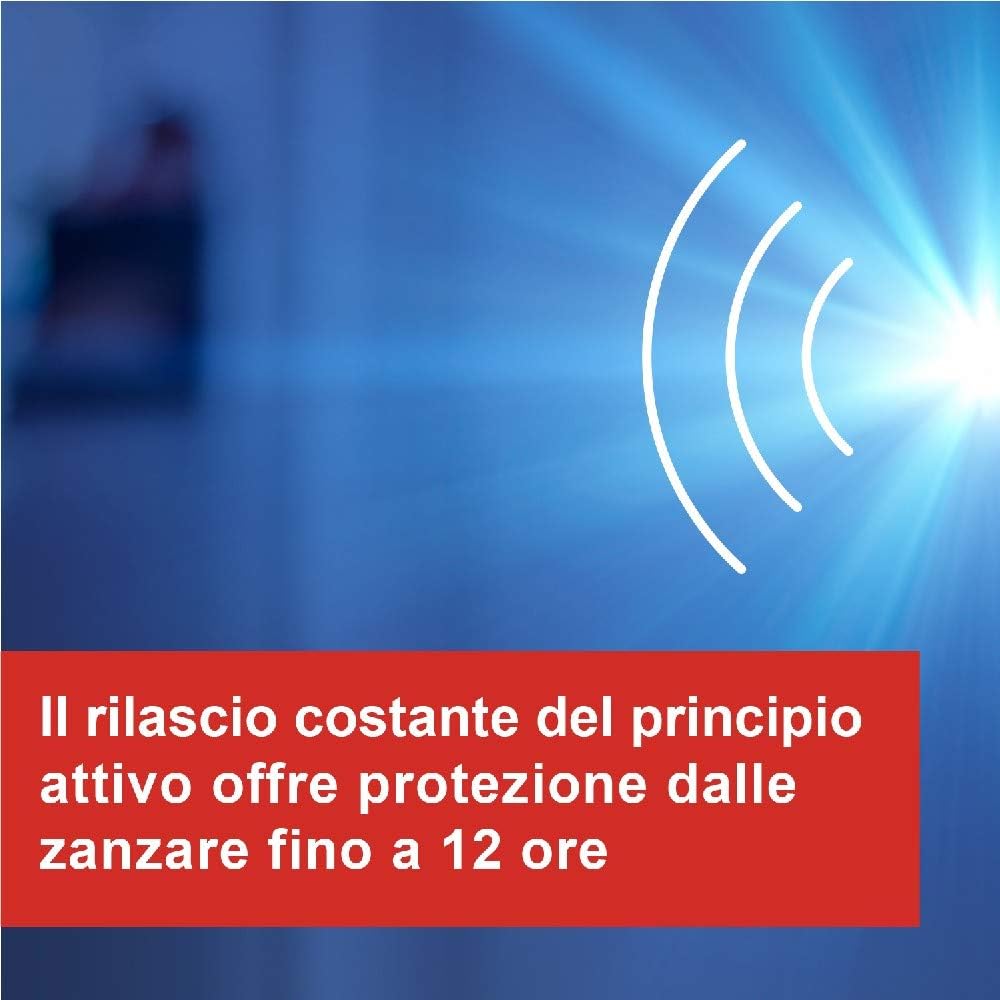 Vape Diffusore Elettrico Classico Contro Zanzare comuni e tigre, Durata 12 Ore, con 10 Piastrine incluse