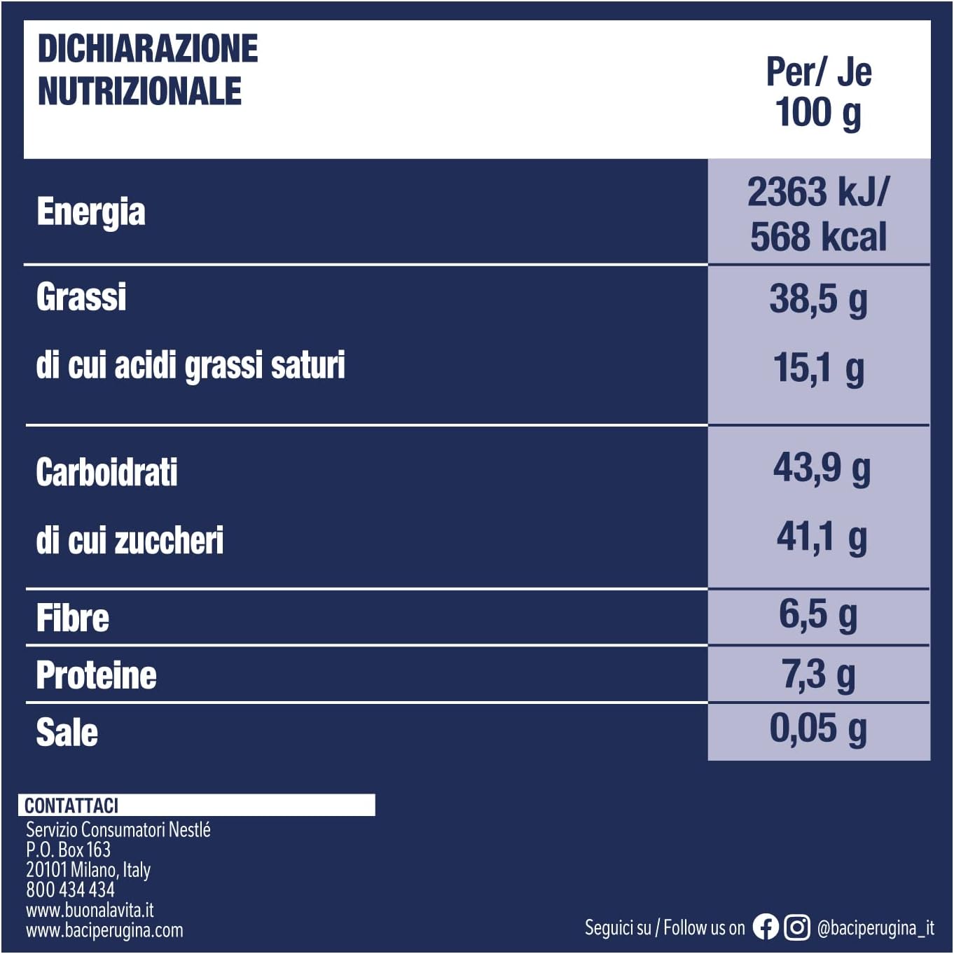 BACI PERUGINA ASSORTITO Cioccolatini al Latte e Fondente 70% ripieni al Gianduia, Scatola Regalo San Valentino 150g