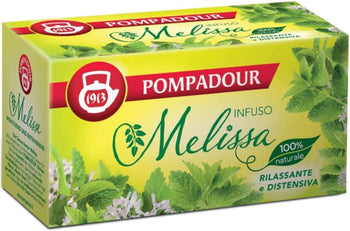 Pompadour 1913 | Infuso Melissa e Verbena | Tisana Rilassante e Distensiva 100% Naturale - 20 Bustine di Tè (36 Gr) | Tisana del Sonno