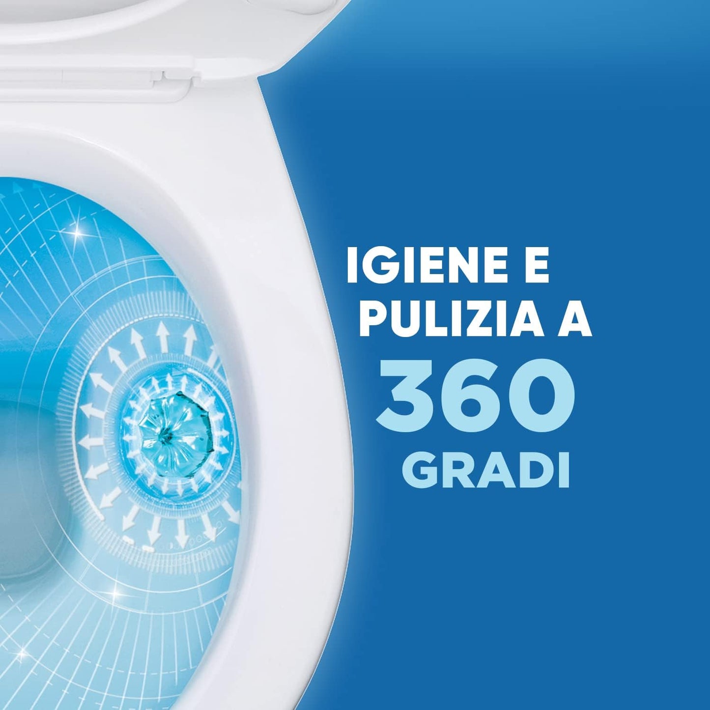 Duck Fresh Discs - Base per Dischi Gel Igienizzanti WC, Fragranza Marine - Confezione da 1 Applicatore e 6 Dischetti
