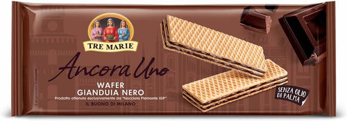 Tre Marie Ancora Uno Wafer Gianduia Nero - Pacco da 12 x 175 g