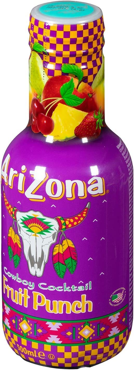 3X Arizona - TRIS Fruit Punch - Cowboy Juice Cocktail 500 ml [Special Edition] - Succo di Frutta Assortito - Novità