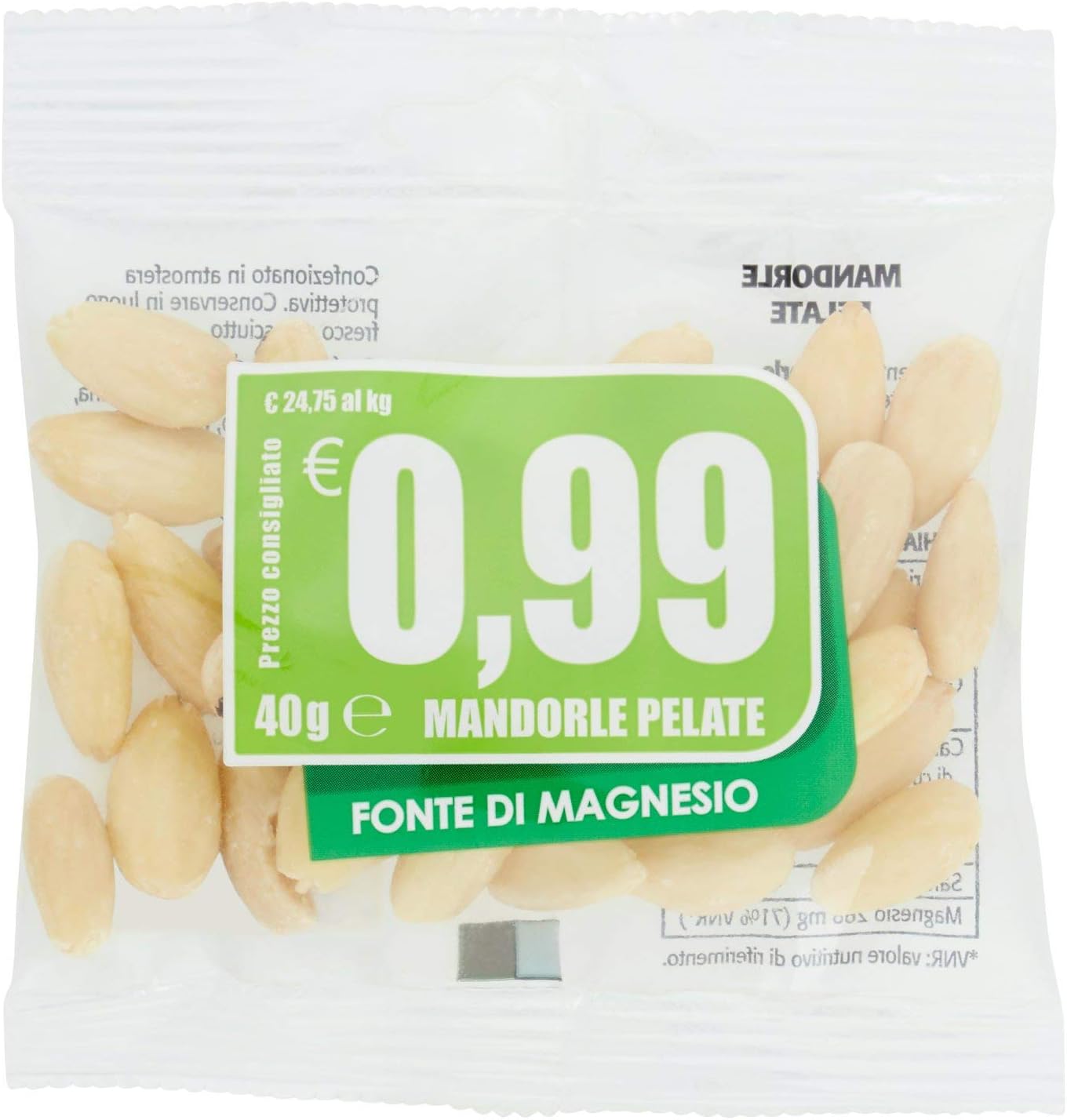 EuroCompany Mandorle Pelate - 40 gr - [confezione da 9]