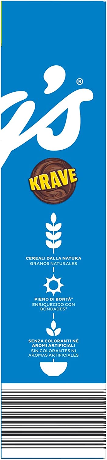 Kellogg's Choco Krave Cerali, Cioccolato al Latte, 410g