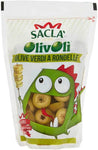 Sacla' Olive Verdi a Rondelle Green Sliced Olives 6.52oz 185gm ,Pack of 4