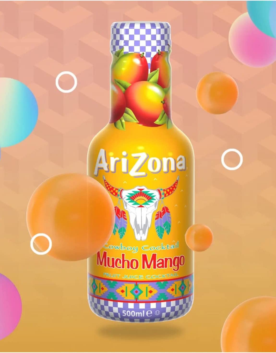 Eurofood Cowboy Fruit Cocktails - Mucho Mango - Confezione da 3 x 500 ml