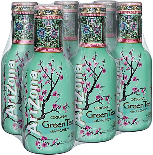 AriZona Original Green Tea With Honey (6 X 500ml)