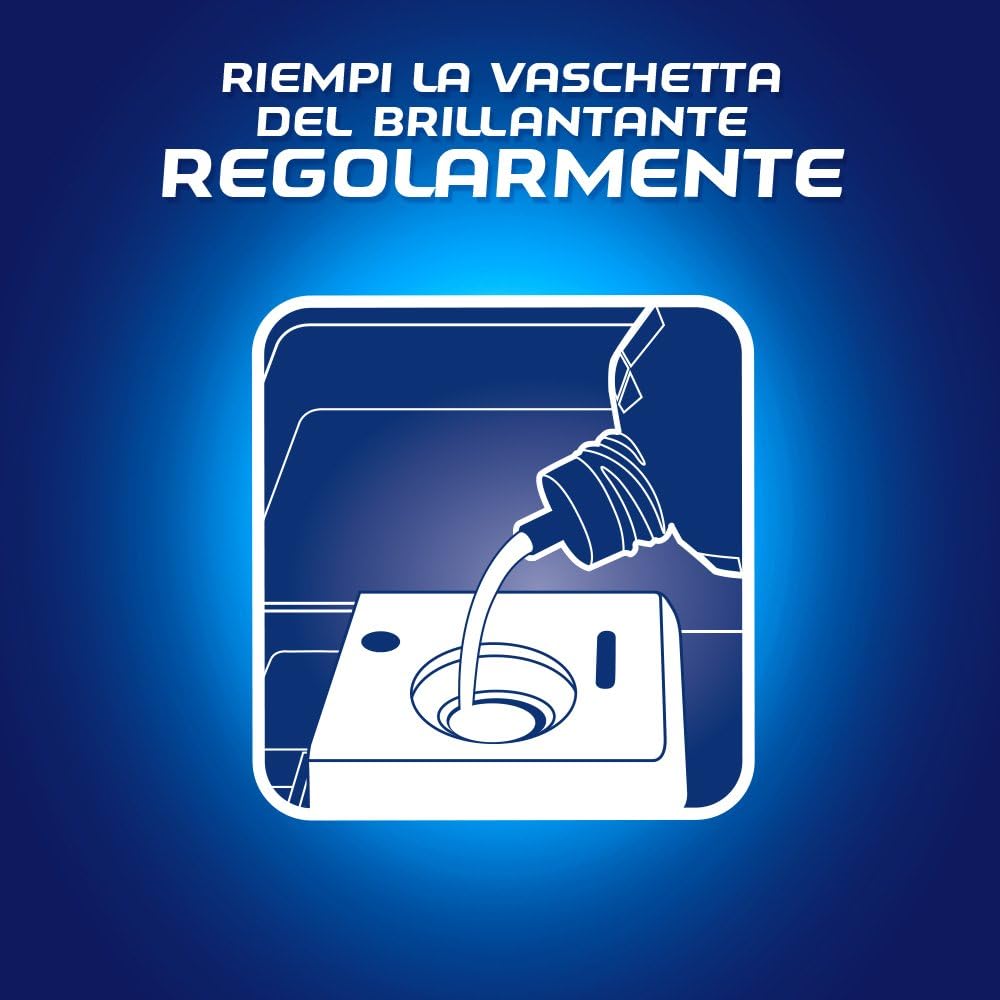 Finish Brillantante, Addittivo Lavastoviglie, Limone, 4 Confezioni da 250 ml