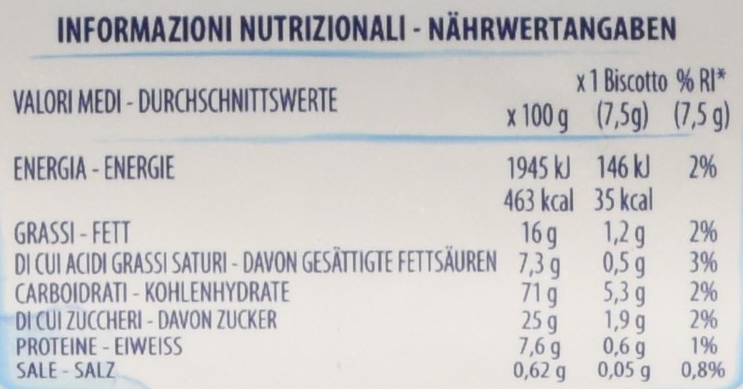 Doria: Biscotti Frolla "Bucaneve" - 200 g Confezione da 4 [ Importazione Italiana]