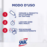 Smac - Scioglicalcare Gel, Detergente Anticalcare Bagno, Azione Igienizzante e Brillantezza, 500 ml x 4 Pezzi