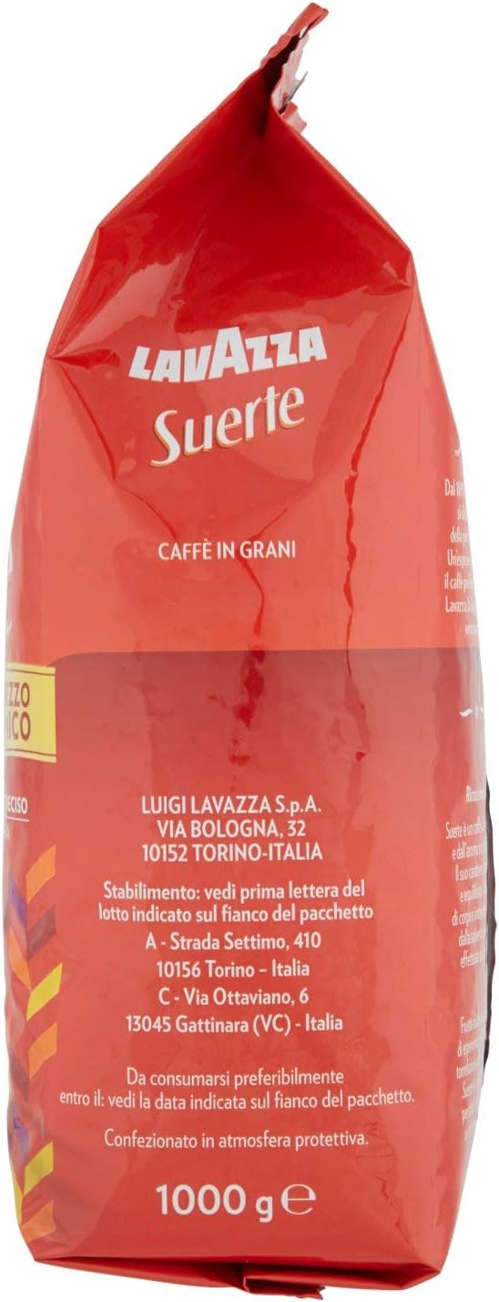 Lavazza (Roast and Ground) Caffè in Grani per Macchina Espresso Suerte - 1 kg