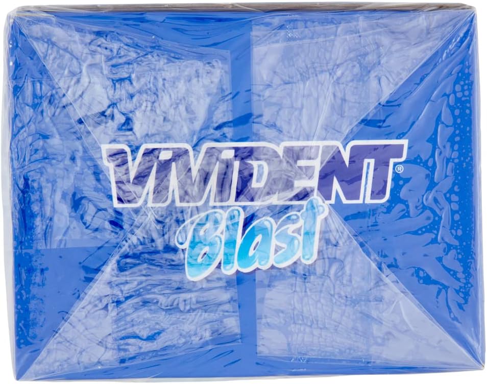 Vivident Fresh Blast, Chewing Gum Ripieno, Senza Zucchero, Gusto Menta, Senza Glutine, Confezione da 200 Gomme da Masticare