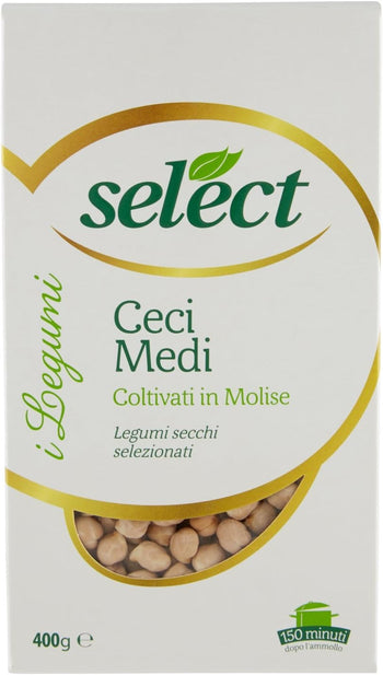 Select Ceci Medi, Coltivati in Molise, Italia - 400 gr