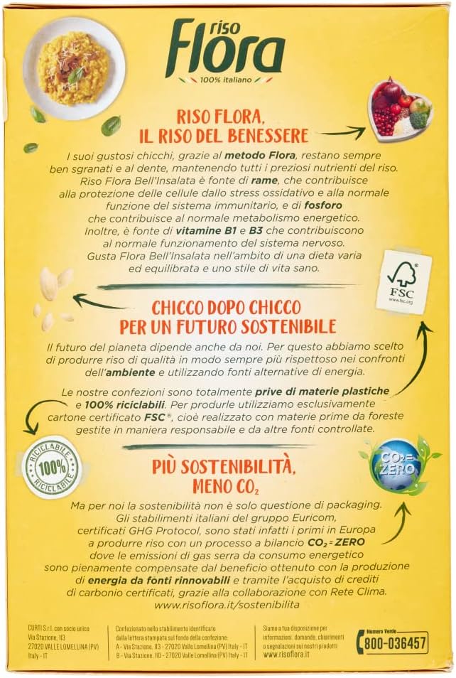 Flora Riso Bell'Insalata Ideale per Insalate di Riso, 1000g