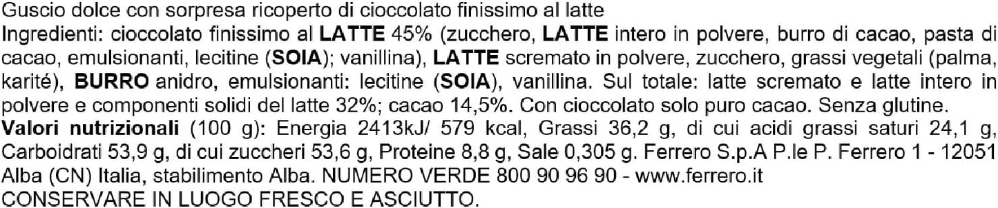 Uovo di Pasqua Kinder GranSorpresa Gigante, uovo di cioccolato finissimo al latte con sorpresa Frozen, 320g