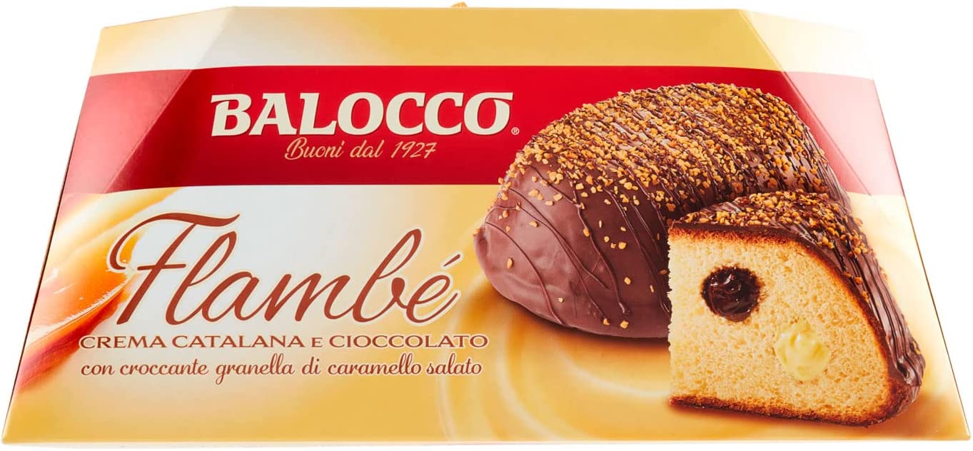 Balocco Flambe con Crema Catalana e Cioccolato, 750g