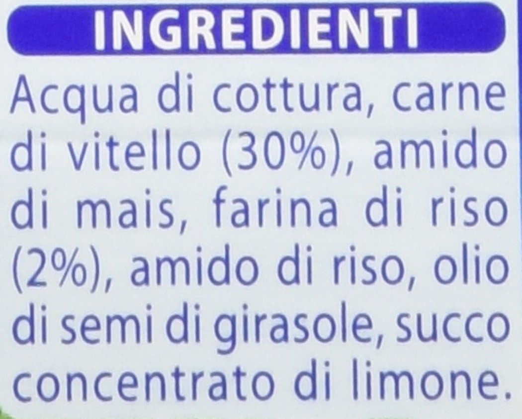 Mellin Omogeneizzato Vitello - 12 confezioni da 2 pezzi da 80 g [24 pezzi, 1920 g]