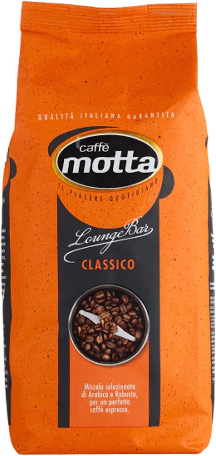 CAFFE' MOTTA Caffe in Grani 1 kg, Chicchi di Caffè Qualità Lounge Bar Espresso Classico Miscela Arabica e Robusta, Made in Italy (Espresso Classico, 1 kg)